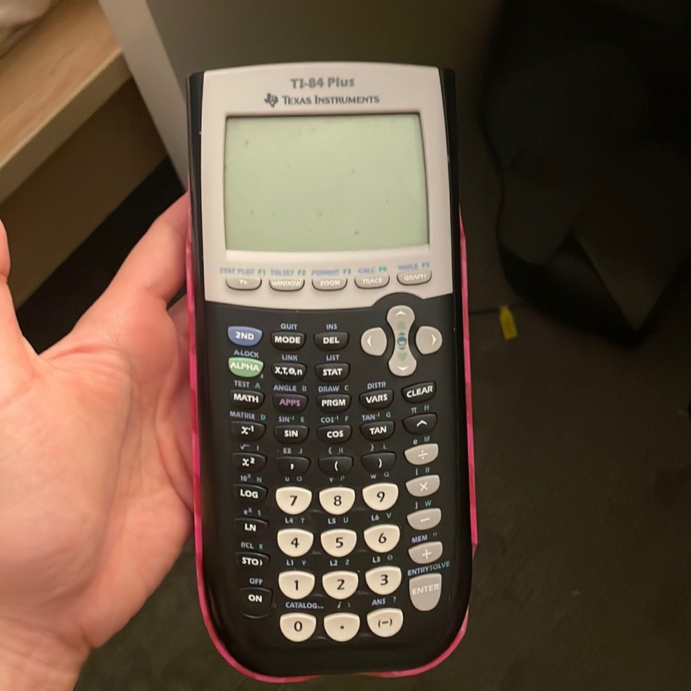 TI84 plus graphing calculator with hello  kitty case
